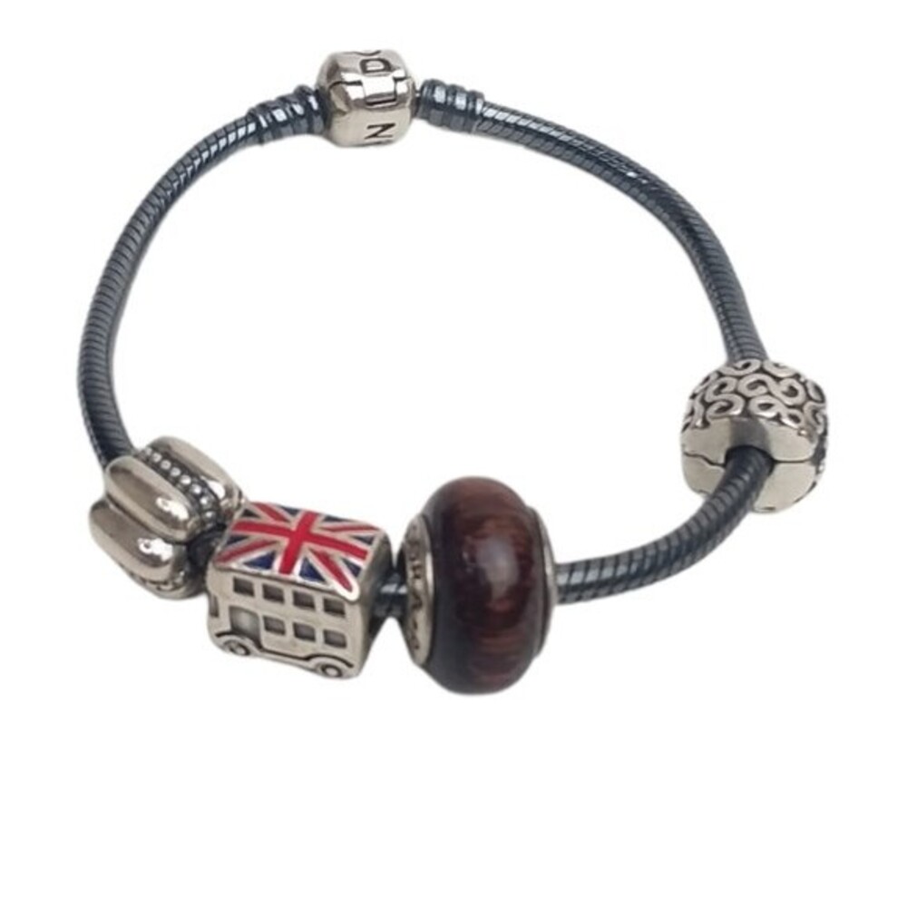 Pandora Sterling Silver European Charm Bracelet